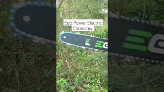 First Try of Ego Power Electric Chainsaw 16 #shorts #electric