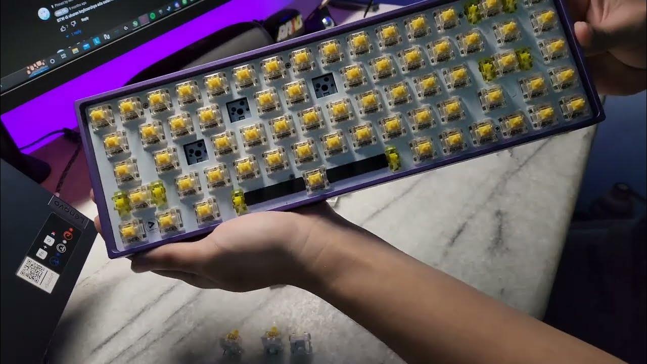 VOYAGER 68 LIGHTYEAR MECHANICHAL KEYBOARD PRESS PLAY UNBOXING + MOD