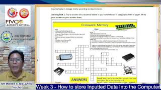 Celebrity TLE 7 EPAS MELC WK 3 MOD 3 - How to store Inputted Data Into the Computer Wealth