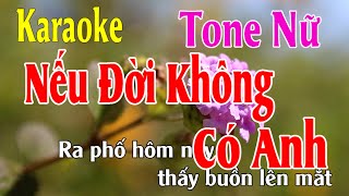 Nếu Đời Không Có Anh Karaoke Tone Nữ Nhạc Sống - Phối Hay Dễ Hát - Karaoke Thế Khang