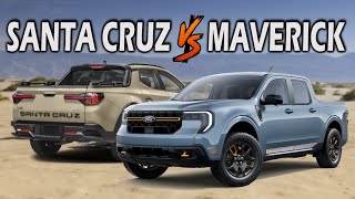 2025 Ford Maverick VS 2024 Hyundai Santa Cruz - The Ultimate Compact Truck Showdown!