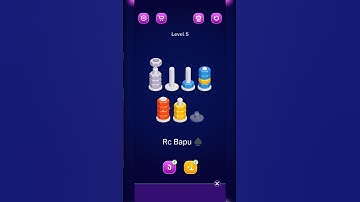 TitleNut Sort Gameplay | Color Sorting Puzzle | Level 5 | Rc Bapu ♠️ | Twosix11 #RcBapu #youtuber