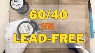 Compare 60/40 vs LeadFree Solder Stained Glass Soldering