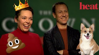 "Should've had a poo!" Olivia Colman & Tobias Menzies talk The Crown and SO much more! 🤣