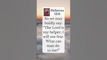 Thumbnail of Hebrews 13:6 | Christ is the way #jesuschrist #god #bible #motivation