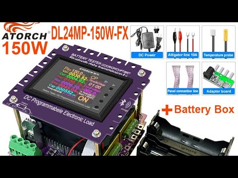 ATORCH DL24MP-150W-FX + 3D CASING FOR DISCHARGE AND TEST OF CELLS AND BATTERIES