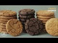 쫀득한~😋 3가지 맛 크랙 쿠키 만들기 : Chewy Crinkle Cookies 3 Ways Recipe | Cooking tree