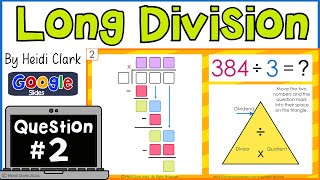 How to do long division standard algorithm 384/3, Question 2
