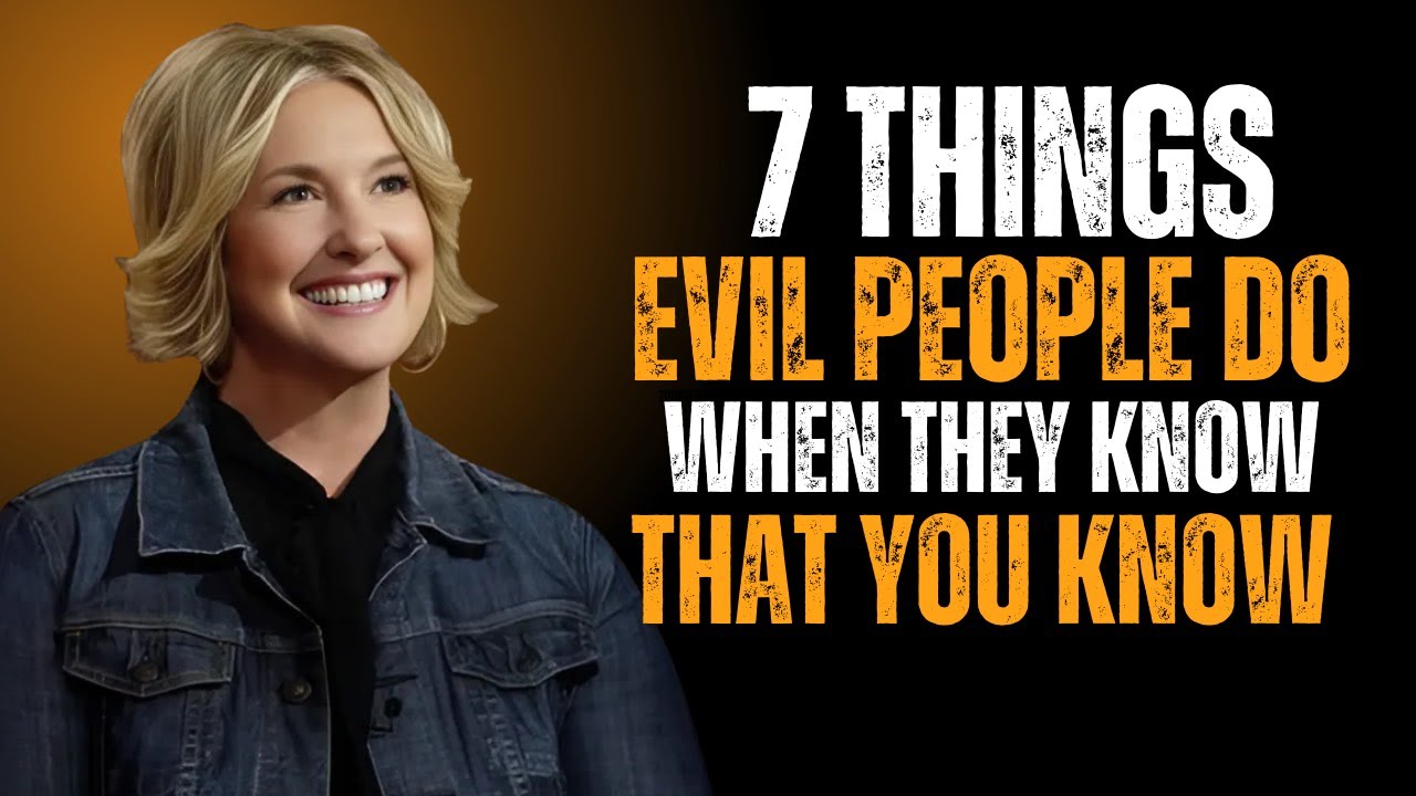 7 Things Evil People Do When They Know That You Know | BRENE BROWN ...