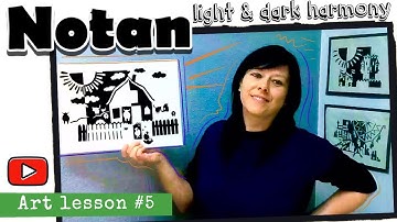 NOTAN - Reflecting Shapes and Creating Balance // EASY Art Lesson for Kids and Adults