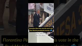 🚨Florentino Pérez has cast his vote in the Real Madrid presidential election ! #realmadridelection