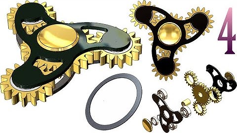 4-Project 24| 4-Gears Fidget Spinner |SolidWorks Tutorial : washer