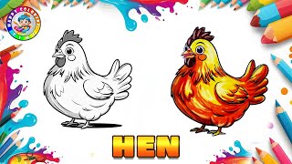 Details | COLOUR TO LIFE |  Transforming hen coloring to animated art  @HAPPYCOLOURINGTIME   #trendingvideo Guide