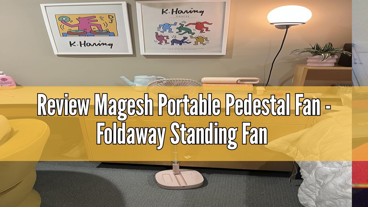 TriPole Foldaway Standing Fan, 12" 6-Speed Oscillating Pedestal Fan - View #5