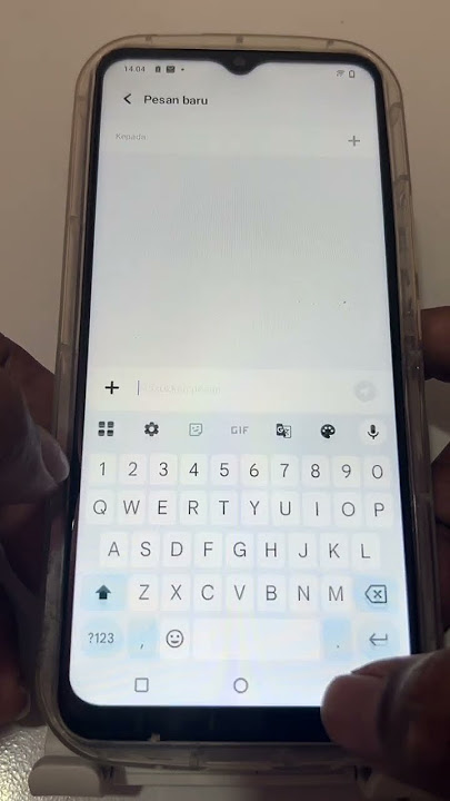 Tekan lama tombol untuk mengases simbol keyboard vivo