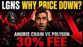Origin LGNS Today Latest Updates | Anubis Chain 30% Fees | Why LGNS Coin Crash? 
