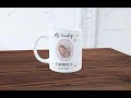 Vídeo: Taza personalizada con foto bautizo niña