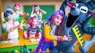 The RAM & RUMI at SCHOOL! KPop Demon Hunters Animation