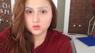 Halsey Inspired Glitter Eyebrows Makeup Tutorial