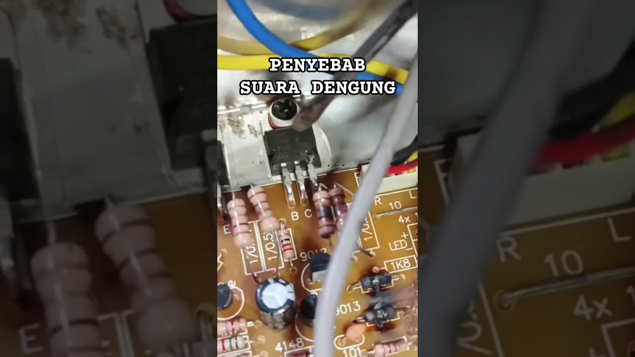 penyebab amplifier suaranya berdengung adalah tip 41c pecah 