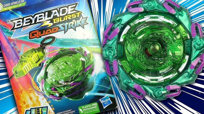 Beyblade Burst Quadstrike Zeal Achilles A8 - Hasbro - Pião de