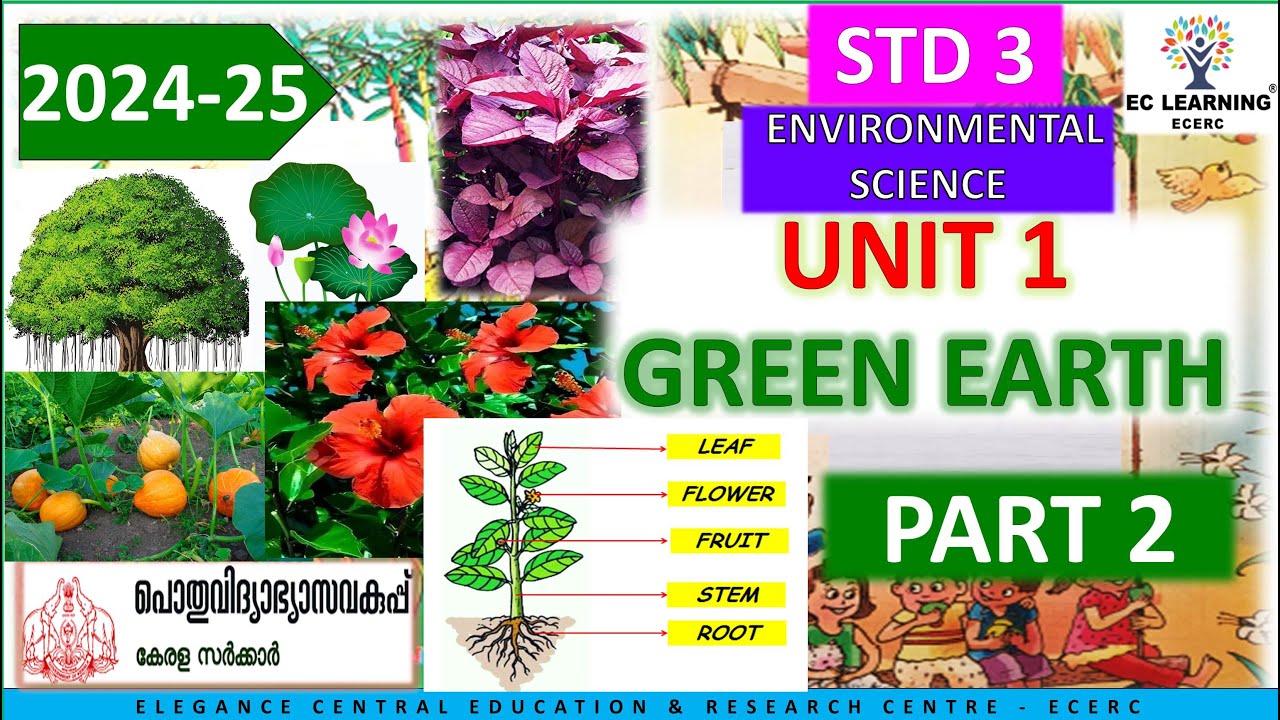 STD 3 BASIC SCIENCE UNIT 1 GREEN EARTH PART 2 | Ec Learning | ECERC | # ...