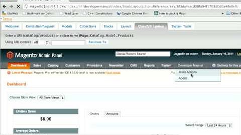 Magento Block Action Reference