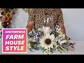 HOW TO MAKE A FALL CENTERPIECE ON A BUDGET ( Farmhouse Style Decor ) 2020