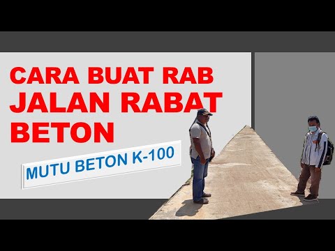 Cara Mudah Membuat RAB Jalan Rabat Beton