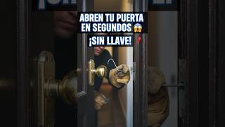 Cómo abren tu puerta en SEGUNDOS sin llave 😱 #seguridad #hacks #cerrajero