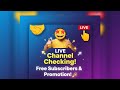 LIVE Channel Checking free subscribers &amp; promotion 🤩 HK.GAMING HACKER