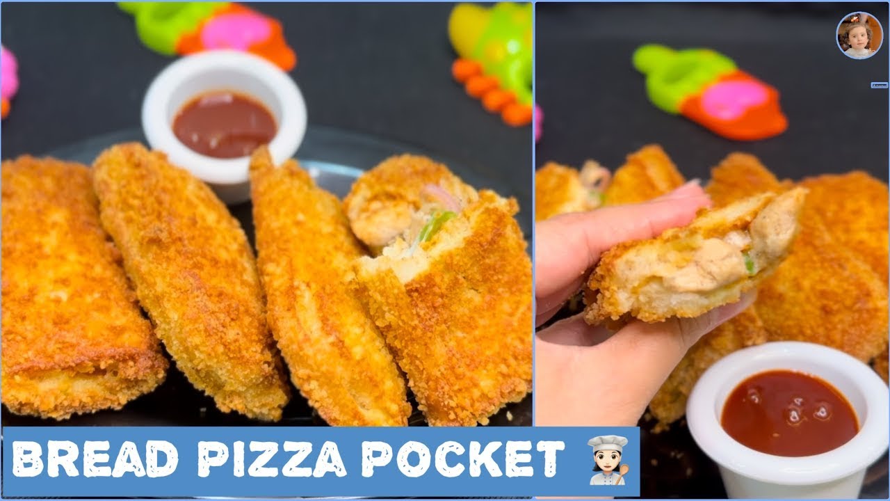 Bread Pizza Pocket Recipe  For Kid/Toddlers | Lunch Box Recipe For Kids  | By Mirha Squad