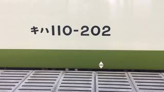 JR東日本 キハ110-202 エンジン音(DMF14HZA) 新潟駅にて