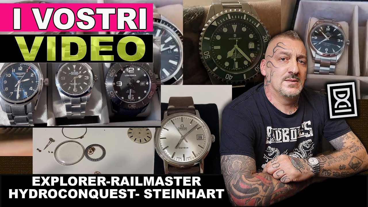 Rolex Explorer, Omega Railmaster, Steinhart Ocean One: i vs video - YouTube