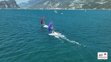 ACO 12th Musto Skiff Worlds 2023 at Lake Garda Day 1 (c) Emilio Santinelli