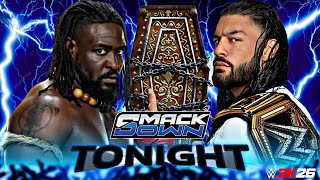 Roman Reigns vs Oba Femi Wwe Smackdown 30th August 2026 Casket Wwe2k26 Simulation - FULL MATCH screenshot 5