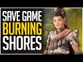 Save Game BURNING SHORES no Horizon Forbidden West
