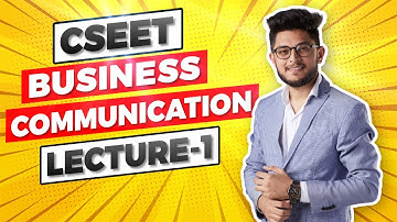 Free Cseet Video Lecture Business Communication Lecture -1 Cseet Online Classes