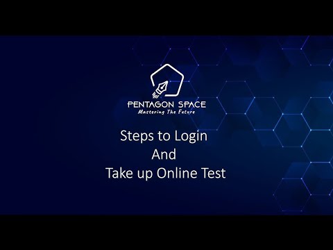 PENTAGON SPACE | Steps to Login And Take up Online Test