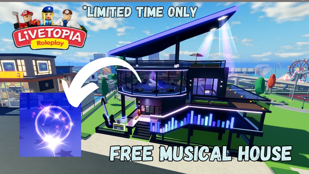 LIVETOPIA MUSICAL HOUSE + RP ITEMS UPDATE //UPDATE 213 //Livetopia Roleplay (Roblox)
