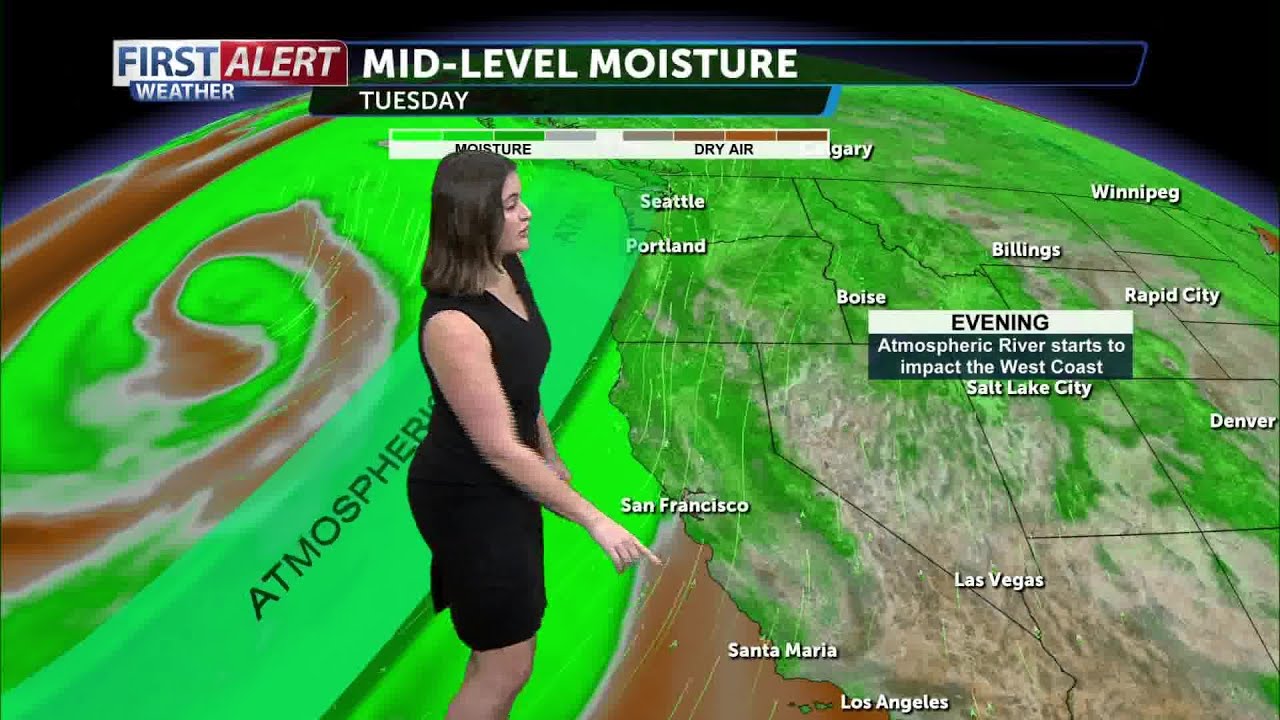 Above average temperatures and sunny skies Monday - YouTube