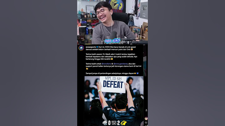 reaksi mas ade baca postingan ig evos 🤣