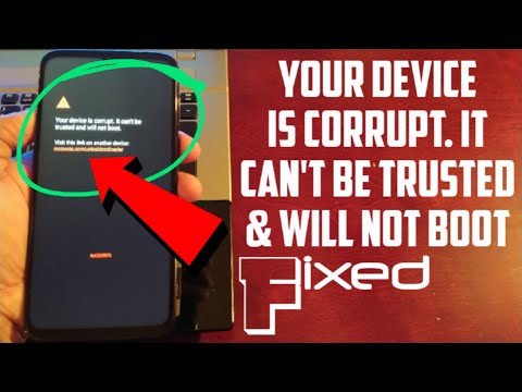 How To FIX Your Device Is Corrupt,It cant be trusted and will not BOOT on All Motorola Phones Easily