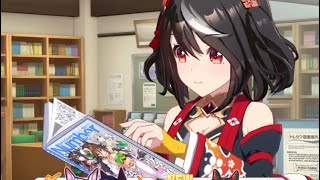 【ウマ娘】自分が写ってる雑誌を見るキタちゃん【キタサンブラック】