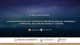23 de octubre de 2023 #Pronóstico del tiempo 08:00 h.