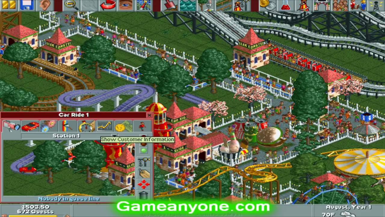 Roller Coaster Tycoon (PC) Forest Frontiers [8] - YouTube