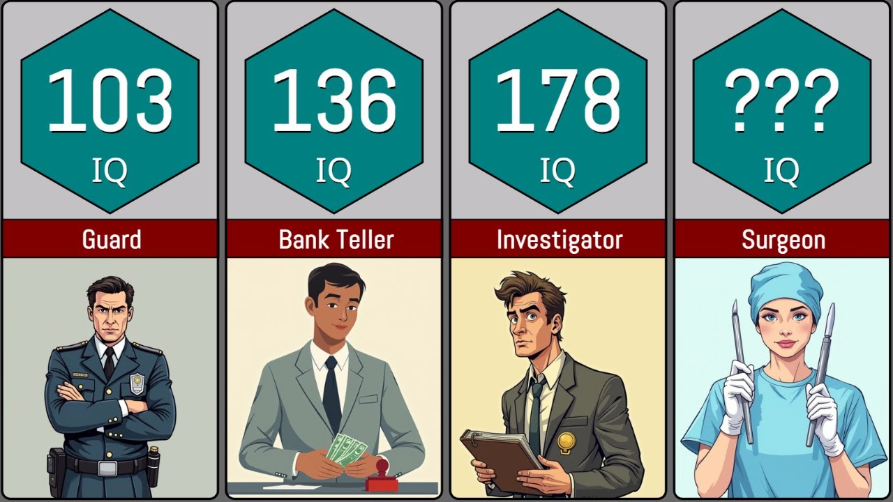 COMPARISON: IQ OF DIFFERENT PROFESSIONS - YouTube