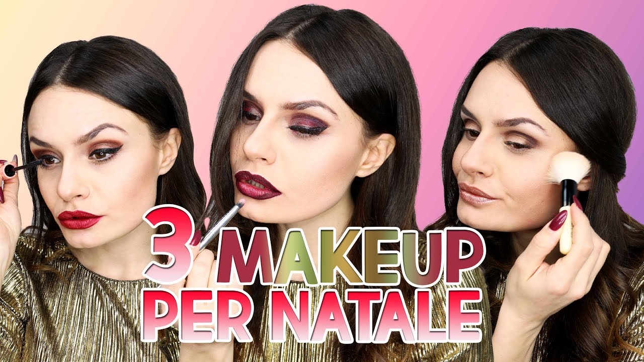 💄COME TRUCCARSI A NATALE : 3 MAKEUP FACILI E D'EFFETTO 🎄| MARYNA