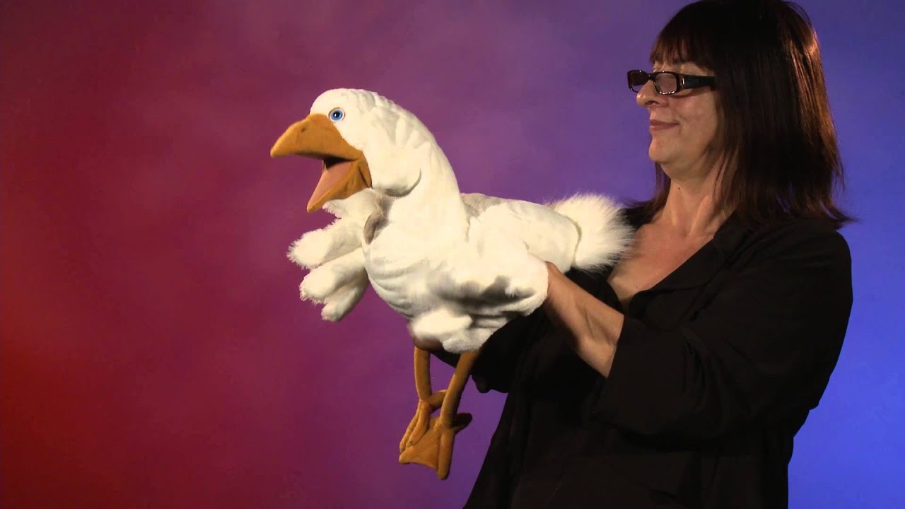 Folkmanis® Goose Puppet Demo - Retired - YouTube