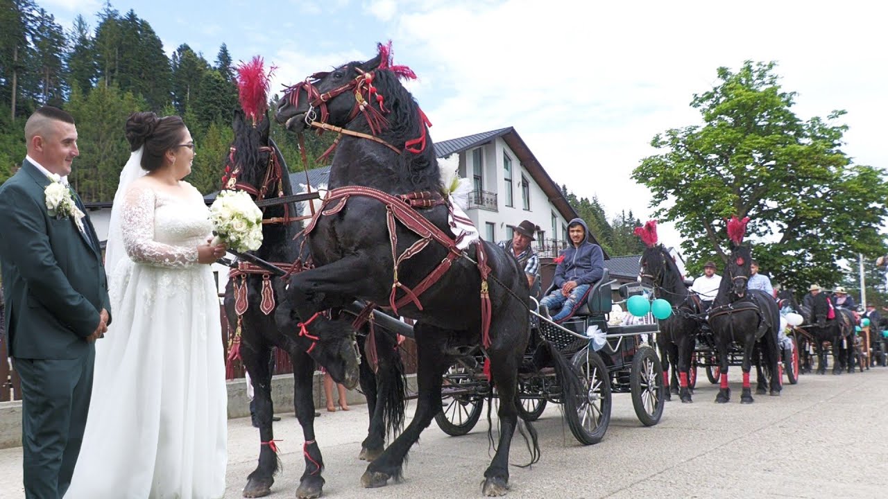 Nuntă cu Cai și Trăsuri Gura Putnei Bucovina 10 Iulie 2022 la Florin Cenușă